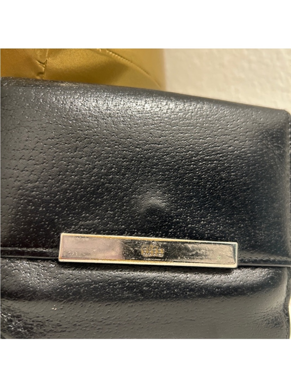 GUCCI Authentic Vintage Black Leather Wallet